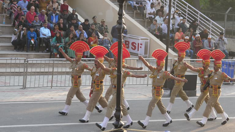 Wagah Border ceremony in Punjab