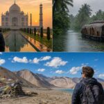Foreign traveller experiences India's contrasting July landscapes, visiting the Taj Mahal, Kerala backwaters, and Pangong Lake in Ladakh during one monsoon journey.